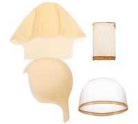 Mikikit Bonnet Chauve pour Femme Adulte Filet à Cheveux Kit de Bonnet Chauve Respirant Couvre-chef Silicone Invisible