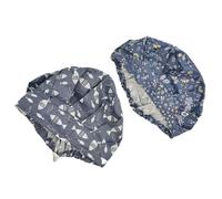 Mikikit Bonnets de Bloc Opératoire Design Créatif Lot de 2 Pièces en Coton Imprimé Confortable de Travail pour