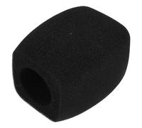Mikikit Bonnette Anti-vent en Éponge Noire pour Microphone à Main Bruit et Isolation des Souffles pour Sessions Studio et Interviews