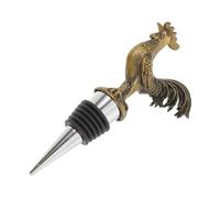 Mikikit Bouchon de Bouteille de Vin en Métal de Coq Bouchon Réutilisable Hermétique Accessoire Bar pour Festivals et Fêtes Compatible Bouteilles Standard 1 Pièce