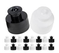 Mikikit Bouchons de Bouteilles de Sport Étanches en Plastique Lot de 24 28mm Ouverture à Tirage , Résistants aux Chocs et Pression pour Usage Quotidien et Restaurants