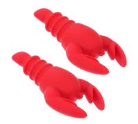 Mikikit Bouchons de Vin en Silicone 2Pcs, Bouchons Décoratifs de Homard, Accessoires pour Bouteilles de Vin à Usage en Bar et Événements Plusieurs styles