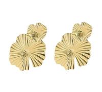 Mikikit Boucles Oreilles Fleurs Exagérées pour Femme Grandes Boucles Pendantes été Design Pétales Accessoires Élégants pour Occasions Spéciales et Vie