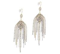 Mikikit Boucles Oreilles Pendantes avec Chaîne et Gland Élégantes pour Femme Boucles Chandelier Raffinées Cadeau Anniversaire et Fête des Mères