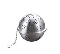 Mikikit Boule à Épices Acier Inoxydable Infuseur à Thé Réutilisable avec Chaîne Parfait pour Infuser Thé et Épices Grand Modèle