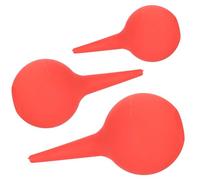 Mikikit Boule de Nettoyage à Presser pour Nettoyage Oreille Sécurisé 3pcs en Caoutchouc Rouge Prise en Main Confortable Adaptée aux Garçon et Filles et Adultes
