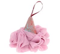 Mikikit Boules de Nettoyage Bain Corde Suspendre Rose Forme Cornet de Glace Mousse Riche Boules de Bain Ravissantes Couleur Aléatoire pour Hôtel et Présent