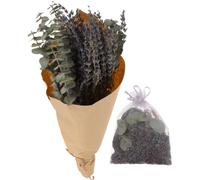 Mikikit Bouquet de Séchée Naturelle avec Sachet Parfumé pour Décoration, Fleurs Relaxantes et Suspendues, Parfum Apaisant et Matériau Floral