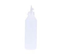 Mikikit Bouteille de Colle Souple en Plastique 500 Ml Lot de 2 avec Bouchons Anti-Fuite pour Art et Bricolage Sûre et Pratique