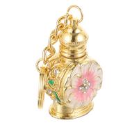 Mikikit Bouteille Parfum Mini Rechargeable Verre et Alliage de Zinc Flacon Vide Vintage pour Huiles Essentielles et Parfum de Voyage Élégant