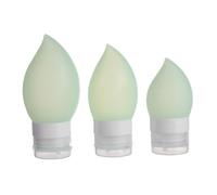 Mikikit Bouteilles de Voyage Rechargeables en Silicone 3pcs 38ml 60ml 89ml Faciles à Utiliser pour Shampoing Lotion et Cosmétiques