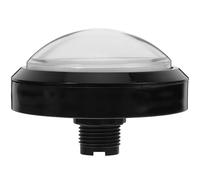 Mikikit Bouton Poussoir Blanc pour Machine de Jeu D'arcade, Accessoire en Abs et Métal, Auto-réinitialisation, pour Jeux de Danse et Garçon et Filles