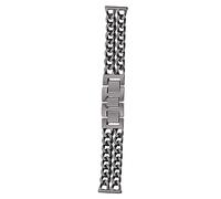 Mikikit Bracelet de Montre Ajouré Acier Inoxydable Compatible avec Fitbit Ajustable avec Outil Fourni