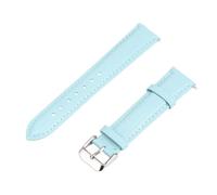 Mikikit Bracelet Montre Cuir Véritable pour Femmes Design Élégant Bleu Résistant à Eau Confortable et Facile à Porter Compatible Multiples Montres Féminines