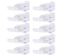 Mikikit Bracelets d'Identification Hospitaliers Jetables 100 Pcs Bracelet Médical Inscriptible Blanc Taille Adulte Résistants à L'Eau pour Suivi Patient Sécurisé en Milieu Hospitalier