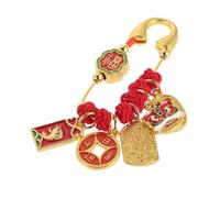 Mikikit Broche Épingle de Sûreté en Corde Rouge Artisanale, Amulette Feng Shui pour Femmes Enceintes et Bébés, Bijou de Protection Mauvais Esprits, Accessoire Décoratif Traditionnel