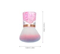 Mikikit Brosse à Ongles pour Dépoussiérer Outil de Nettoyage pour Enlever la Poudre Brosse Dépoussiéreuse Portable pour Maquillage ou Manucure