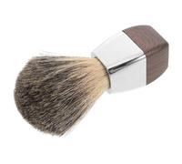 Mikikit Brosse à Raser à Poils de Blaireau Naturelle Manche en Bois Brosse à Savonnette pour Visage pour Rasage Précis et Entretien Barbe Hypoallergénique Mousse Onctueuse