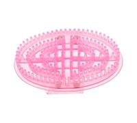 Mikikit Brosse de Massage Méridien Portative en PVC Rose Picots Outil de Massage des Points D’Acupression pour Relaxation Corporelle et Stimulation Énergétique Accessoire Polyvalent