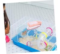 Mikikit Brosse de Nettoyage Amovible Cage à Oiseaux Outil Pratique de Nettoyage pour Animaux Brosse Réutilisable Manche Long Hamsters