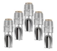Mikikit Buse d'Abreuvement Automatique en Acier Inoxydable pour Porcs 5Pcs Accessoires Agricoles Système d'Abreuvement Fiable pour Facile à Nettoyer Installer