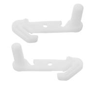 Mikikit Butée de Porte de Réfrigérateur en Plastique, Lot de 2 Pièces, Cale-porte de Remplacement pour Entretien et Fixation, Accessoire pour Porte de Frigo, Pièce de Charnière