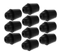 Mikikit Butoirs De Portières Remplaçables en Caoutchouc 2x1.2x1.2 Cm 10 Blocs Amortisseurs pour Pare-Chocs Voiture Montage Facile