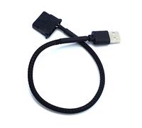 Mikikit Câble Adaptateur Broches pour Ventilateur vers USB Connecteur Alimentation pour Ventilateur Pc Broches Noir