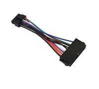 Mikikit Câble d'alimentation ATX Adaptateur 24 Femelles vers 12 Mâles Cordon Gainé 18 Awg pour Carte Mère Cuivre et Plastique Ultra-Flexible Robuste Compatible Alimentation Boîtier Ordinateur