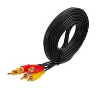 Mikikit Câble Mètres Male à Male pour TV et VCR Cordon Audio Auxiliaire de Transmission Stable et Fiable des Signaux Audio