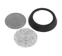 Mikikit Cache Arrière pour Sèche-cheveux pour Chien Noir en Plastique Filtre en Coton Lavable, Adapté aux Salons Professionnels et Toilettage Fréquent