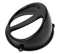 Mikikit Cache D’Admission D’Air pour Moto Capot Ventilé Noir en Plastique Garniture Décorative de Prise D’Air Frontale Améliore Refroidissement Moteur et Flux D’Air