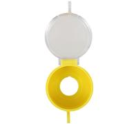 Mikikit Cache Prévention des Erreurs Bouton D'arrêt D'urgence pour Protection de Protection Jaune en Résine PC et pour Garages et Jardins