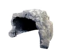 Mikikit Cachette Décorative pour Reptiles Résine Cachette Légère et Compacte pour Terrarium Décoration Sécurisée pour Gecko Lézard et Tortue Ornement pour Aquarium et