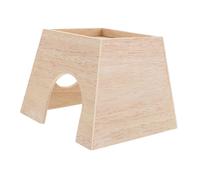 Mikikit Cachette pour Hamster Maison Bois pour Petit Animal Nid Élevage de Poules Rutin Petite Maison pour Animaux de Compagnie Cachette pour Animaux