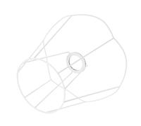 Mikikit Cadre D'abat-jour en Fer Blanc pour Lampes de Table E27, Support Remplaçable et Facile à Installer, pour Abat-jour DIY Style Simple