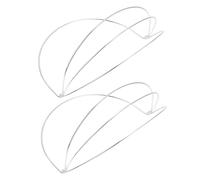 Mikikit Cadre de Fabrication de Couronne en Fer 2 Pièces, Serrage-tête Simple pour Accessoires de Coiffure Diy, Facile à Porter, pour Mariage et Engagements