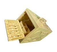 Mikikit Cage à Oiseaux Pliable Plastique Cage de Transport Extérieure Respirante pour Perroquets Pigeons et Perruches Portable et Facile à pour et Randonnées