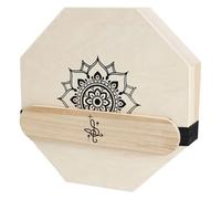 Mikikit Cajon Octogonal Portable en Bois Léger, Caisse de Percussion Compacte Multifonction Motif Mandala, Tambour Kahone pour Voyage, Studio et Musique Live, Instrument de Percussion