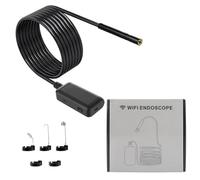 Mikikit Caméra Endoscopique D'inspection Caméra Endoscope 1920p 500w Wifi Étanche Ip67 6 Led, Batterie Intégrée, Câble 2m, Noir, pour Téléphone