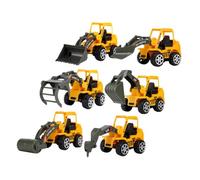 Mikikit Camion Jouet Garçon et Filles Kit de de Construction Modèle de Voiture d'Ingénierie Jouet de Pelle Mécanique 6 Pièces Activités de Jeu Créatif