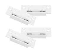 Mikikit Capteur Magnétique de Porte ABS Filaire 4 Pièces Xl-31 Blanc Alarme de Sécurité pour Porte et Fenêtre Détecteur Ouverture Polyvalent pour Bureau Magasin et Piscine