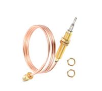 Mikikit Capteur Thermocouple de Sécurité 600mm pour Barbecue et Chauffage de Terrasse, Accessoire en Métal et Plastique, Thermocouple Résistant à L’Usure Fil, Détection Rapide