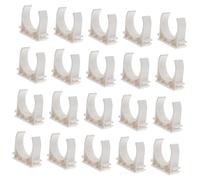 Mikikit Carte tuyau clips de tuyaux rouges Tubes pinces à usage intensif clip de support de tube Poignée tubeuse collier de serrage pince en PVC pince à cheval blanche