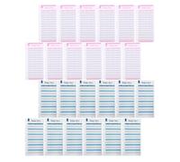 Mikikit Cartes de Budget Portables Tracker Budget Plastifié A6 en Papier Léger, 24pcs Recharge pour Écoles et Maisons, Pratique pour Enregistrer la Consommation