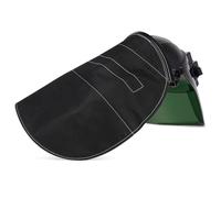 Mikikit Casque de Soudage Extension Arrière en Tissu Ignifuge Noir, Protection Cervicale Renforcée, Accessoire Léger pour Usage Professionnel en Atelier de Soudure