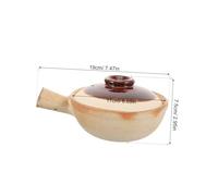 Mikikit Casserole Poterie Résistante Haute Température pour Soupe et Riz Cuisson Uniforme et Économie Énergie pour Mijotés et Plats Épicés Personne Usage Domestique