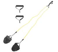 Mikikit Ceinture de Natation Élastique Poignée et Paquet de Rangement pour Entraînement à Domicile et Piscine Extérieure Ensemble pour Adultes