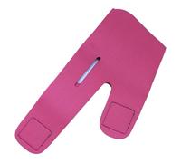 Mikikit Ceinture Liftante Visage en Tissu Rose Fuchsia, Masque Mentonnière V pour Raffermissement et Lifting du Menton Joues, Appareil Amincissant Anti-rides, Soin Peau Visage Unisexe,