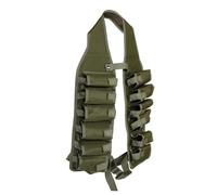 Mikikit Ceinture Porte-Bière Ajustable en Toile Résistante Verte Gilet Porte-Canette 12 Emplacements pour Camping Randonnée et Festivals Accessoires d'Extérieur Multifonctions Poches